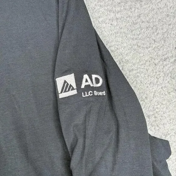 Greyson Polo Shirt Men’s M Gray Performance Stretch Long Sleeve Golf Logo - Picture 4 of 8